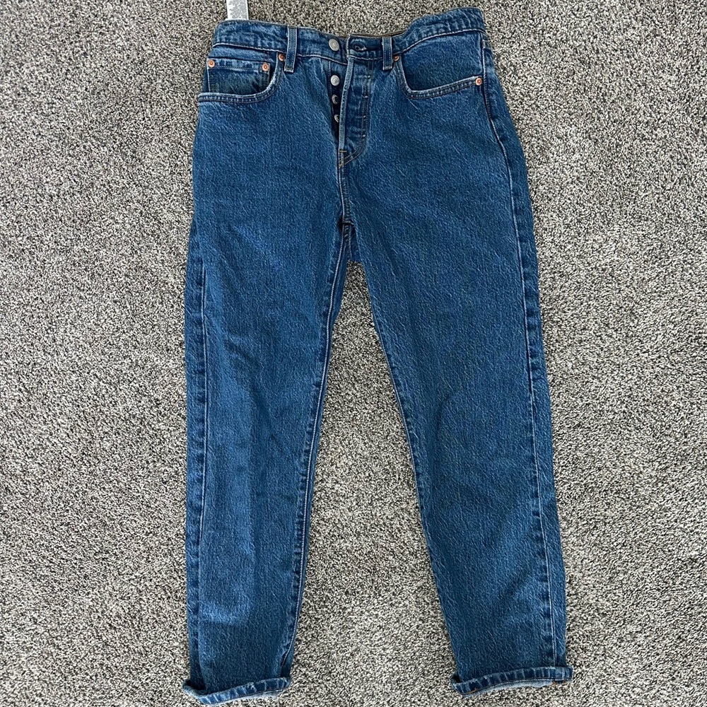 Levi's Women's Ankle Jeans in Deep Blue